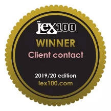 LEX100 Winner Client Contact 2019/2020